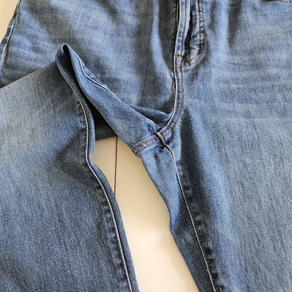 Madewell Jeans Womens 34 Blue Denim The Perfect Vintage Crop Jean Stretch Grunge - Picture 10 of 16